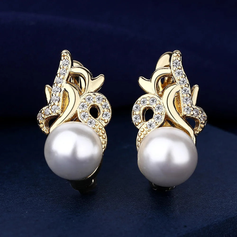 New 925 Silver Women Hoop Earrings Fashion Pendientes Gift For Female Girl Sparkling Pave CZ U Heart Shape Star Moon Earring