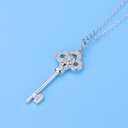 New 925 Sterling Silver Chain Necklace Korea Creative Pendant Necklaces for Women Fashion Jewelry Gifts
