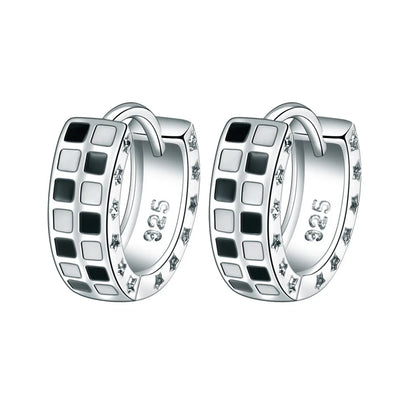 925 Sterling Silver Hoop Earrings Moon Star Dreamcatcher Colored Zircon Fine Earring Jewelry Gift For Women