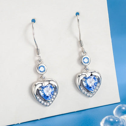 925 Sterling Silver Jewelry Women Fashion Cute Tiny Clear Crystal CZ Stud Earrings Gift for Girls Teens Lady New