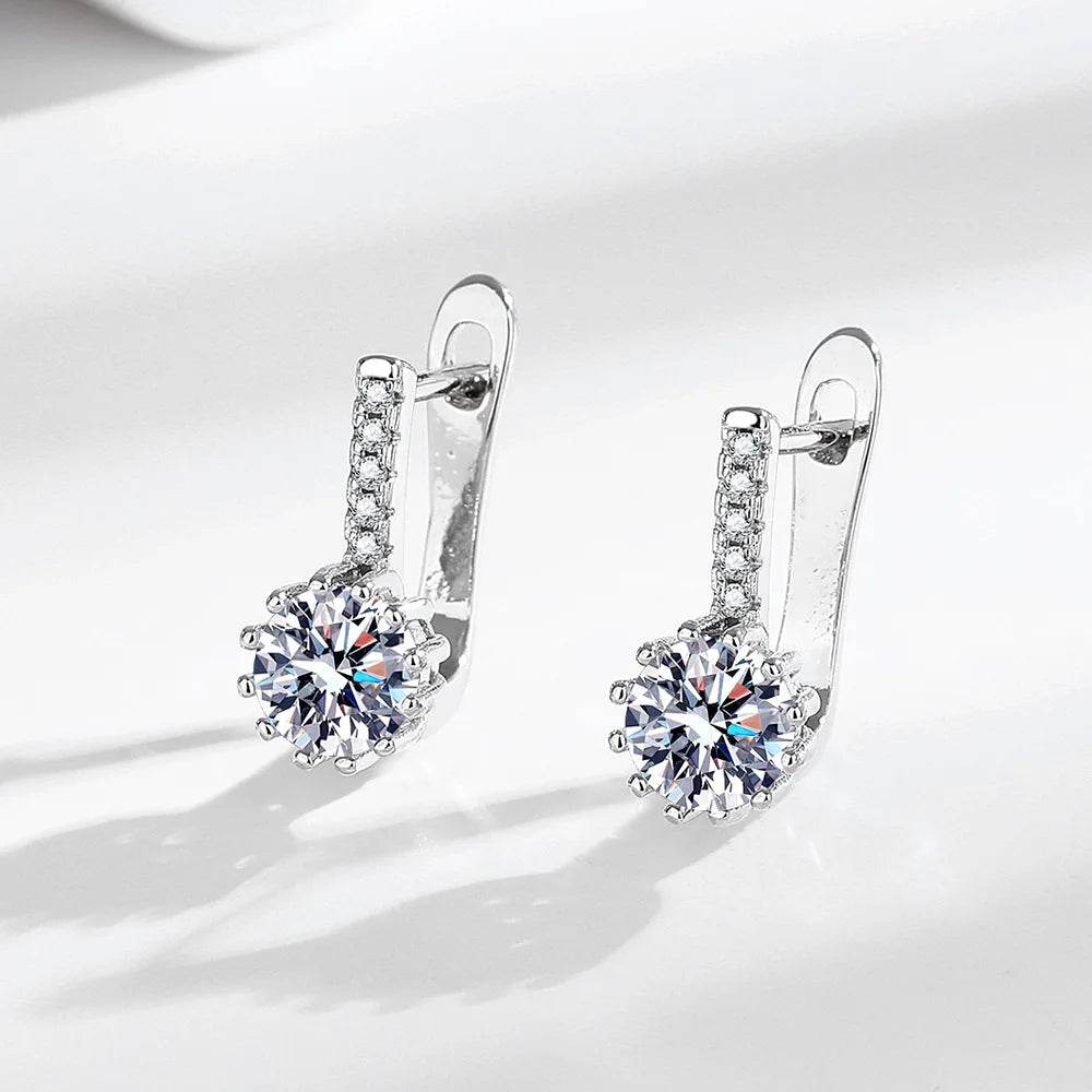 925 Sterling Silver Jewelry Sets For Women Heart Zircon Ring Earrings Necklace Wedding Bridal Elegant Christmas