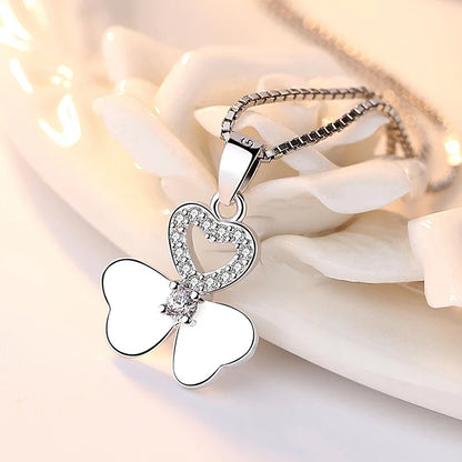 New 925 Sterling Silver Necklace For Women Round Pendent Sparkling Pave CZ Necklace Fashion Anniversary Birthday Jewelry Gifts