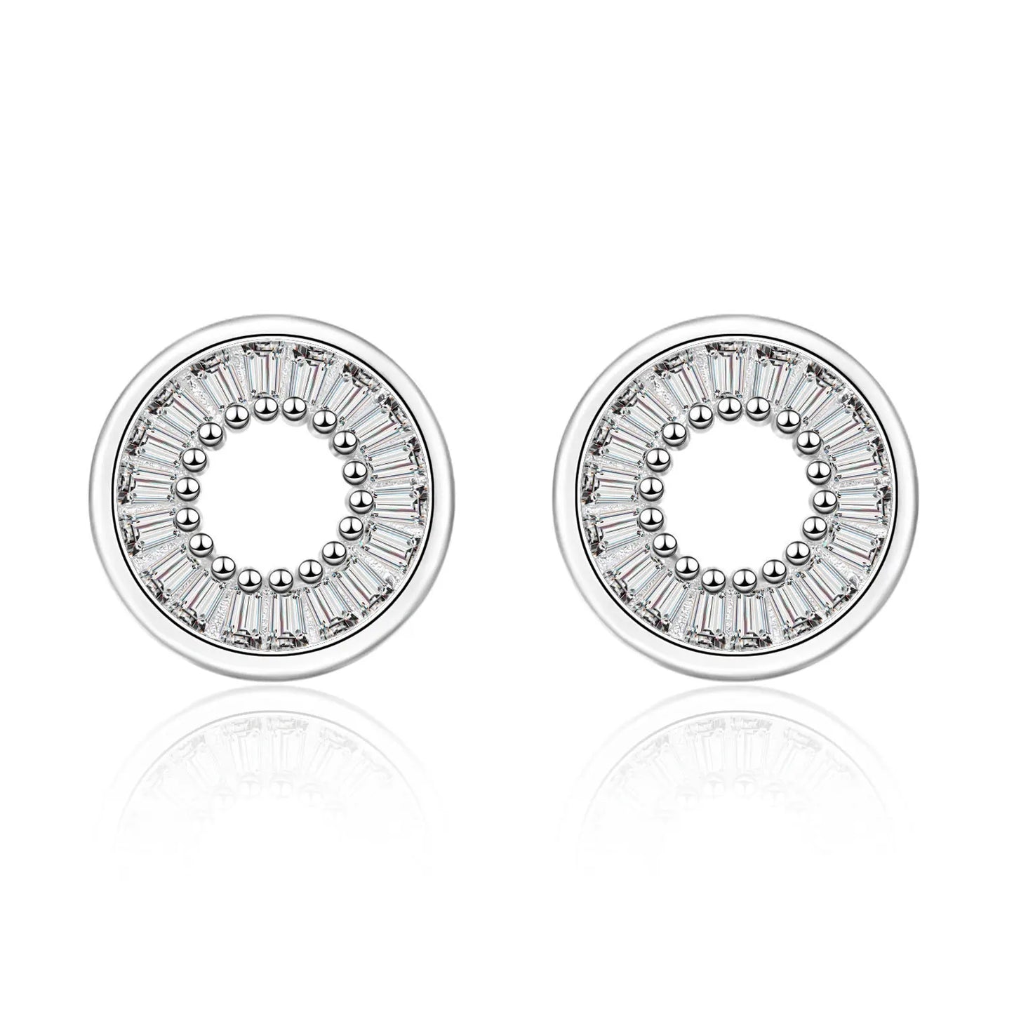 925 Silver Women Hoop Earrings Fashion Pendientes Gift For Female Girl Sparkling Pave CZ U Heart Shape Star Moon Earring E1258