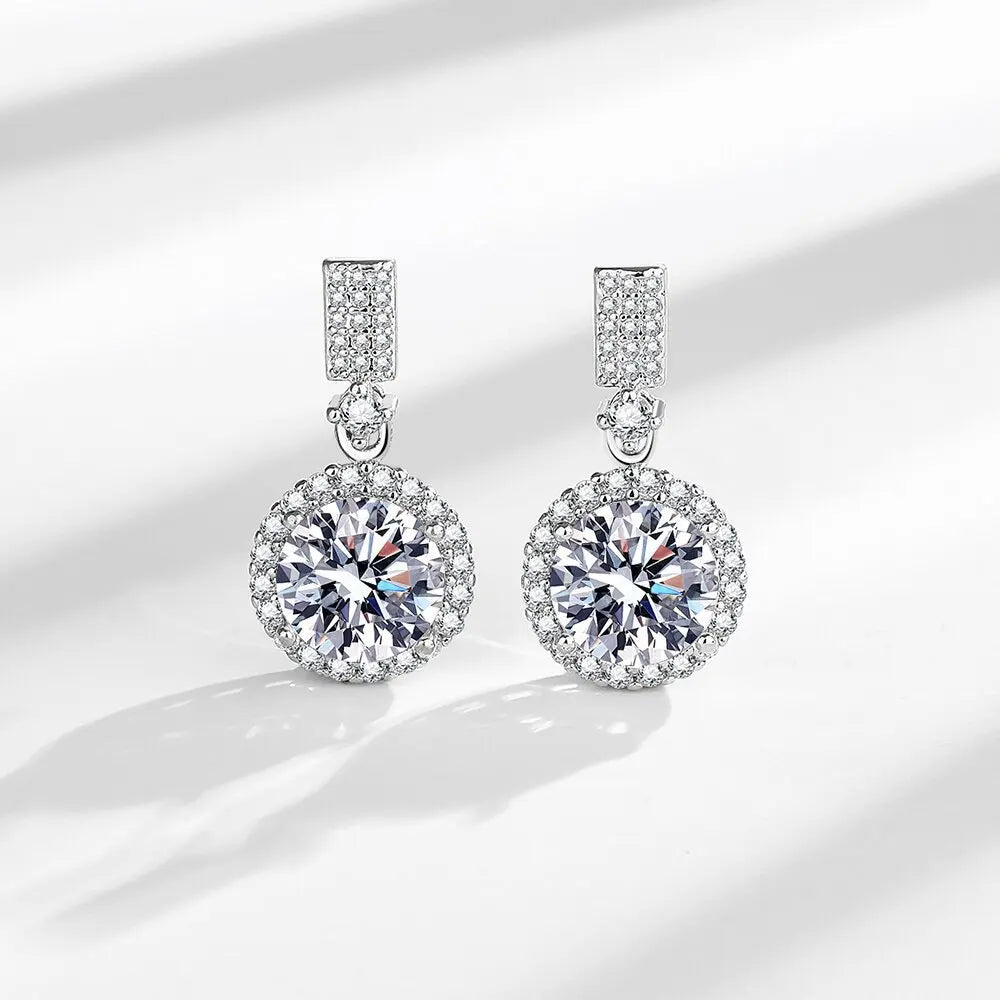 925 Sterling silver Cute Solid Christmas gift noble fashion elegant women shiny crystal CZ necklace earring ring jewelry Set