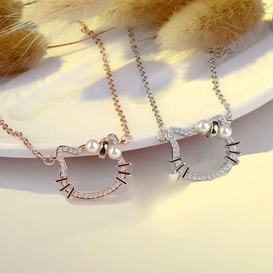 New 925 Sterling Silver Chain Necklace Korea Creative Pendant Necklaces for Women Fashion Jewelry Gifts