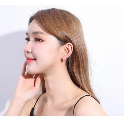 925 Sterling Silver Bow Pattern Stud Earrings For Women Girls Wedding Dating Engagement Jewelry Accessory Hot Sale