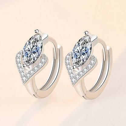 New Style 925 Sterling Silver Golden Color Series Women's Earrings Fit Original EarringsWedding Jewelry Exquisite Birthday Gifts