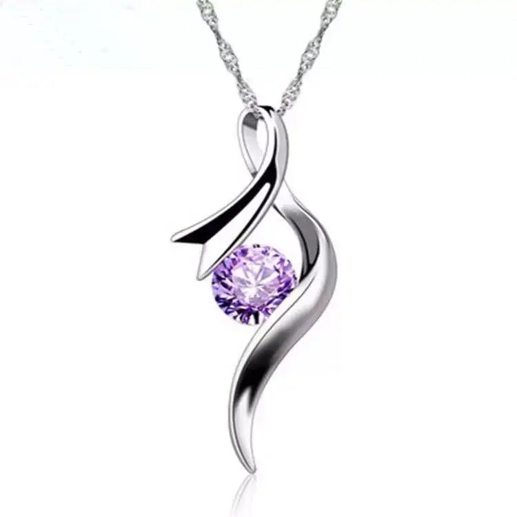 925 Sterling Silver Necklace For Women Round Pendent Sparkling Pave CZ Necklace Fashion Anniversary Birthday Jewelry Gifts