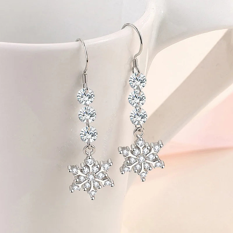 New Style 925 Sterling Silver Golden Color Series Women's Earrings Fit Original EarringsWedding Jewelry Exquisite Birthday Gifts