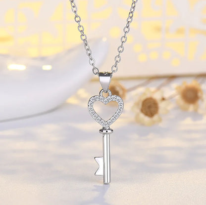 New 925 Sterling Silver Chain Necklace Korea Creative Pendant Necklaces for Women Fashion Jewelry Gifts