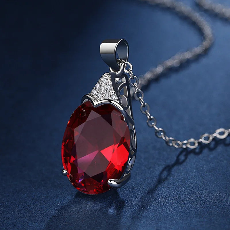 925 Sterling Silver Necklace For Women Round Pendent Sparkling Pave CZ Necklace Fashion Anniversary Birthday Jewelry Gifts