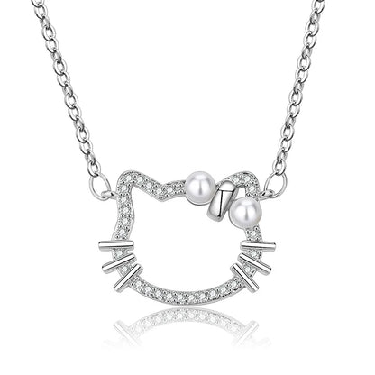 New 925 Sterling Silver Chain Necklace Korea Creative Pendant Necklaces for Women Fashion Jewelry Gifts