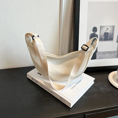 Simple Design Women's Messenger Bag Fashion Ladies Nylon Hobos Small Shoulder Bags Vintage Female Girls Purse Cloth Handbags