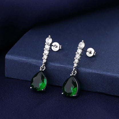 Fine Jewelry 925 Sterling Silver Earrings Inlaid With Zircon Crystal Flower Earrings Charm Jewelry For Women Gift Engagement