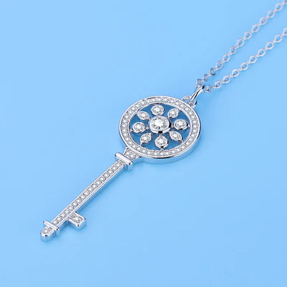 New 925 Sterling Silver Chain Necklace Korea Creative Pendant Necklaces for Women Fashion Jewelry Gifts