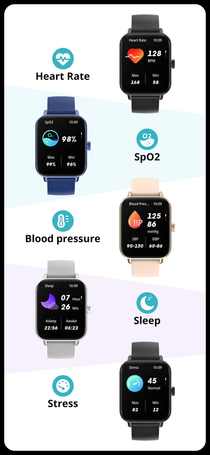 Voice Calling Smart Watch Ultra 1.9 inch Screen 24H Health Monitor 100+ Sports Modes, Bluetooth Smartwatch Men Women