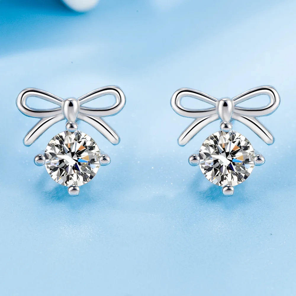 925 Silver Women Hoop Earrings Fashion Pendientes Gift For Female Girl Sparkling Pave CZ U Heart Shape Star Moon