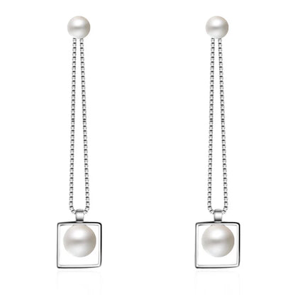 New 925 Sterling Silver Earrings For Women Original Charm Double Hoop Earrings Pave CZ Fine Engagement Anniversary Jewelry Gift